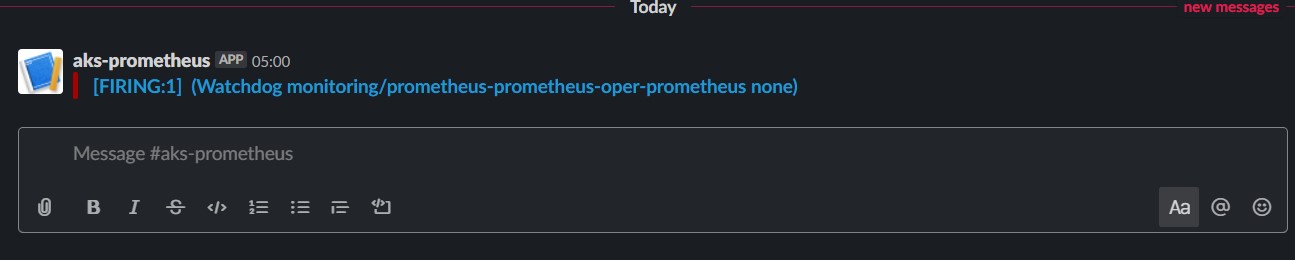 Prometheus webhook alert